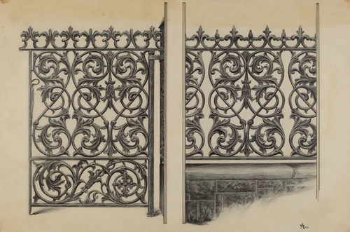 Iron Gate by Ralph Atkinson, index of american design, 1938