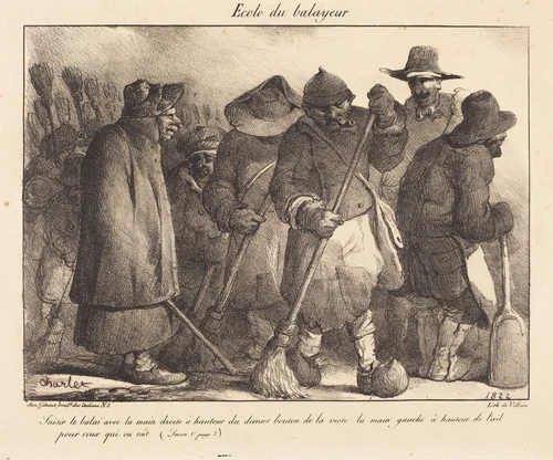 Ecole du balayeur by Nicolas Toussaint Charlet, print, 1822