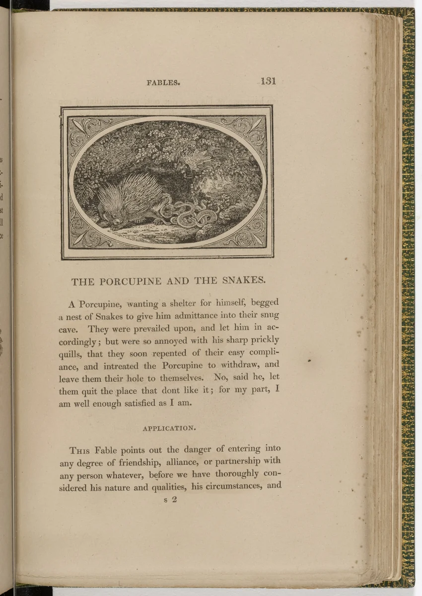 Headpiece (page 131) from The Fables of Aesop by Thomas Bewick, illustrated book, 1818