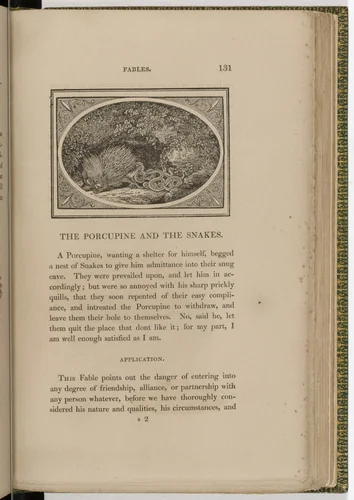 Headpiece (page 131) from The Fables of Aesop by Thomas Bewick, illustrated book, 1818