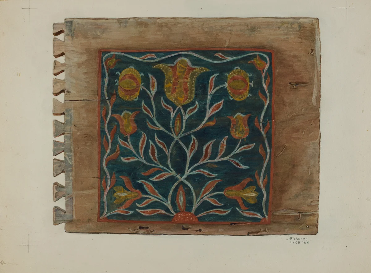 Pa. German Chest by Frances Lichten, index of american design, 1937