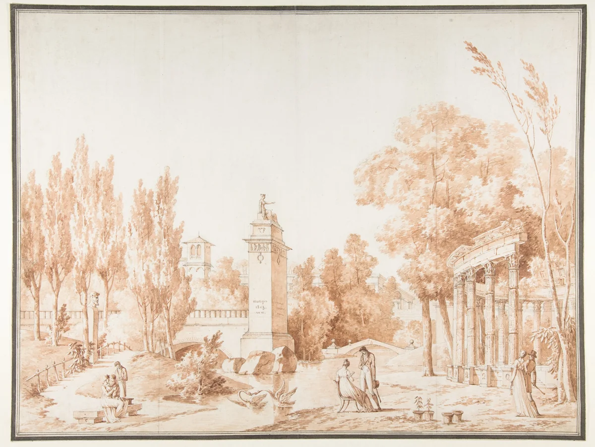 The Progress of Love by Antoine Pierre Mongin, drawing, 1803