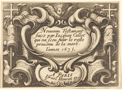 Frontispiece for Callot's "The New Testament" by Abraham Bosse, print, 1635
