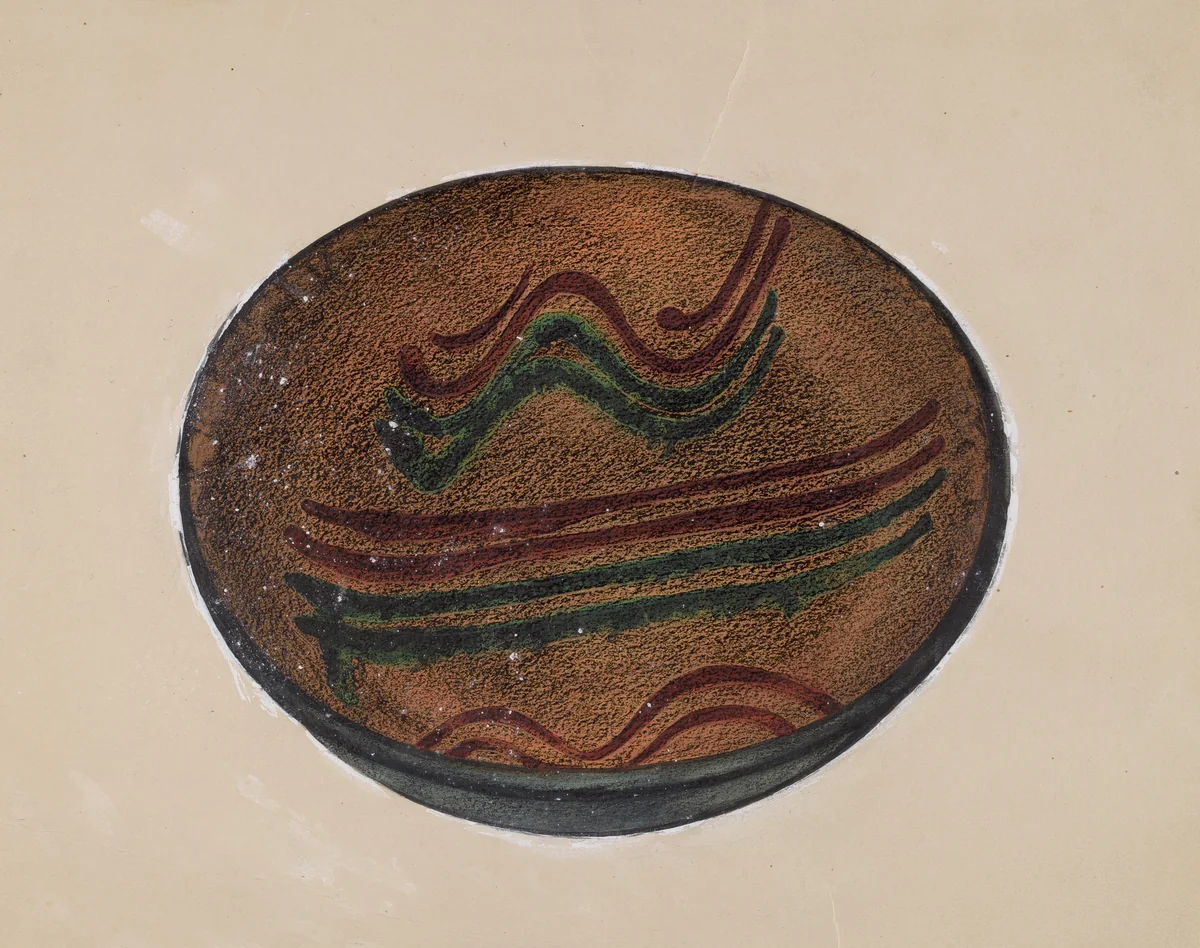 Pie Plate by Agnes Karlin; Mina Lowry, index of american design, 1936