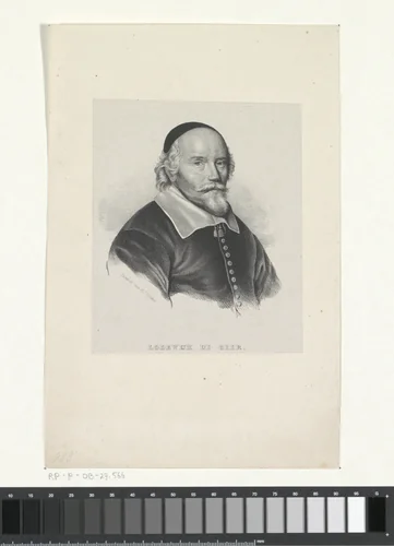 Portret van Lodewijk de Geer by anonymous, print, 1822-1845