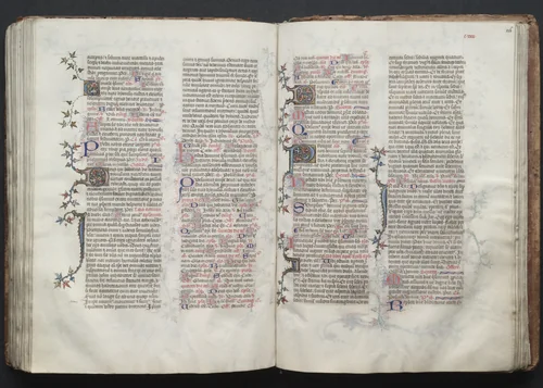 The Gotha Missal: Fol. 125v, Text by Master of the Boqueteaux, book, 1370-1380