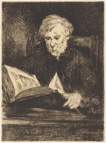 The Reader (Le liseur) by Edouard Manet, print, 1861