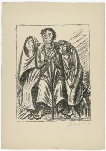 Rest (Rast) by Ernst Barlach, print, 1924