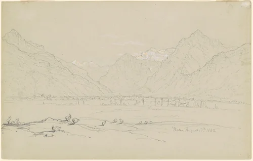 Weser by John William Casilear, drawing, 1842