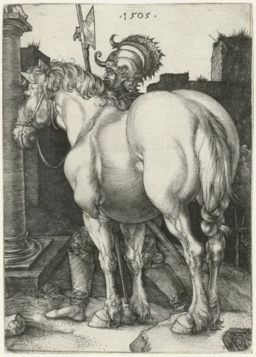 Het grote paard by Unknown, print, 1505