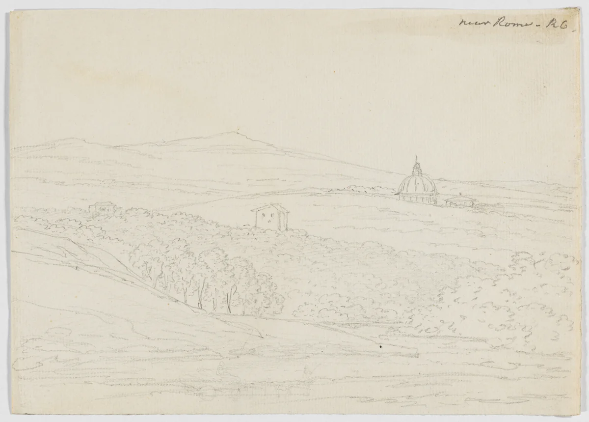 Near Rome by Richard Cooper II, drawing, 1774-1775