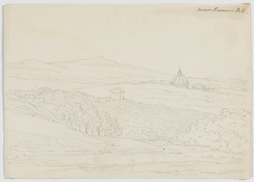 Near Rome by Richard Cooper II, drawing, 1774-1775