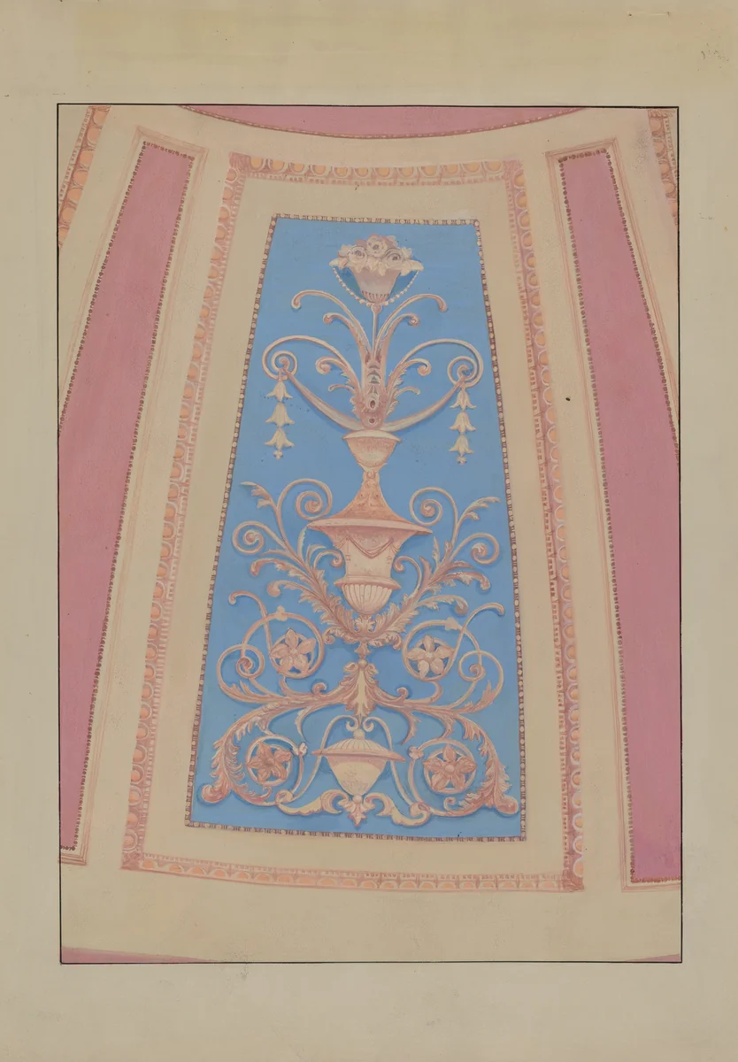 Plaster Ornament by Vera Van Voris, index of american design, 1936