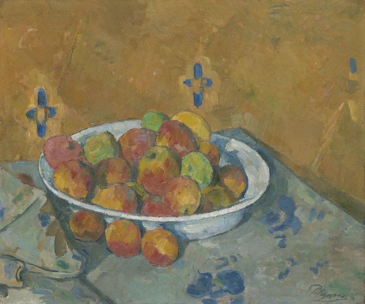The Plate of Apples by Paul Cezanne, painting, 1872-1882