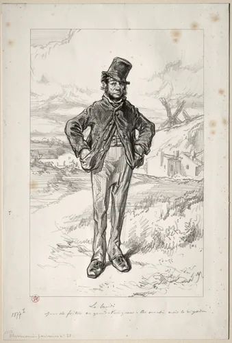 Physionomies Parisiennes: Le Lundi by Paul Gavarni, print, 1857-1858