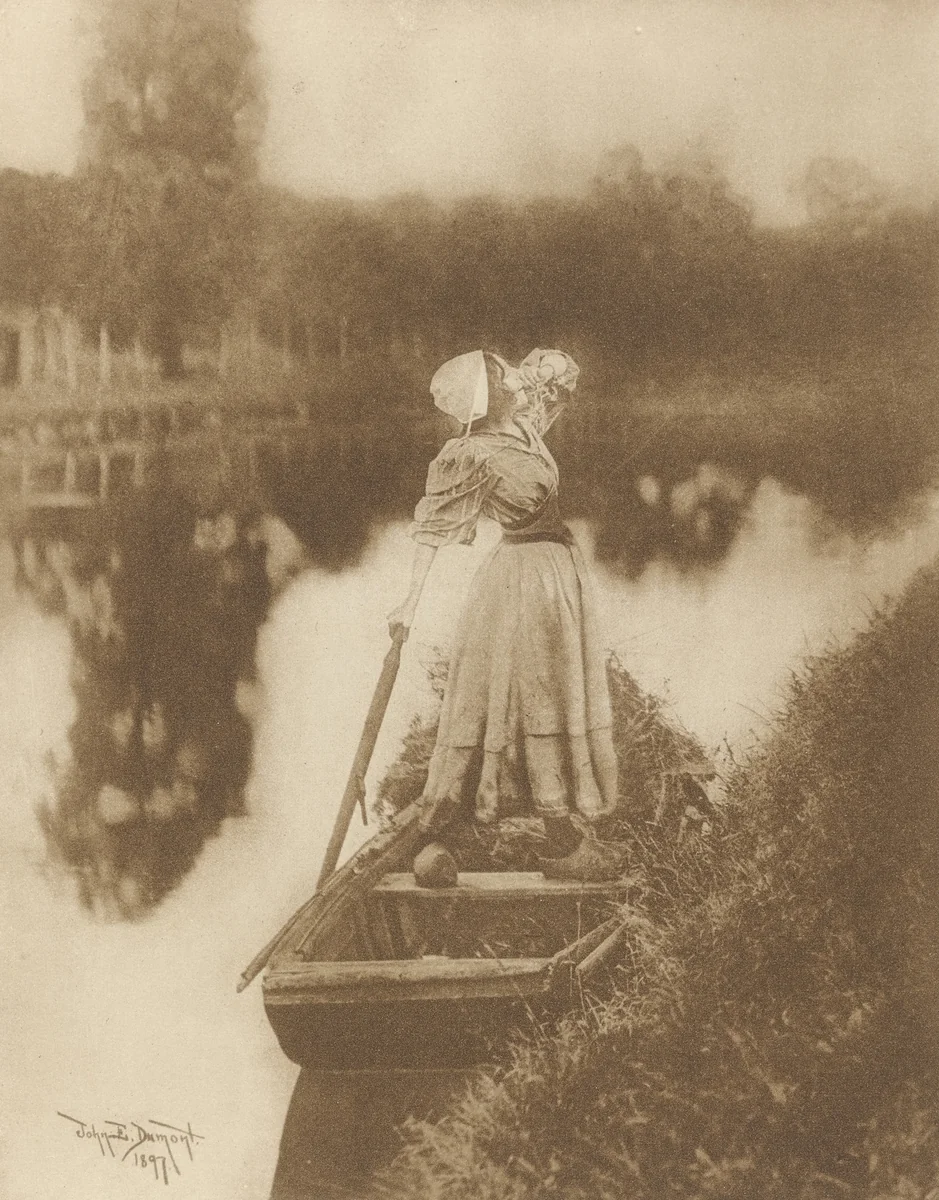 Hailing the Ferry by John E. Dumont, photograph, 1901
