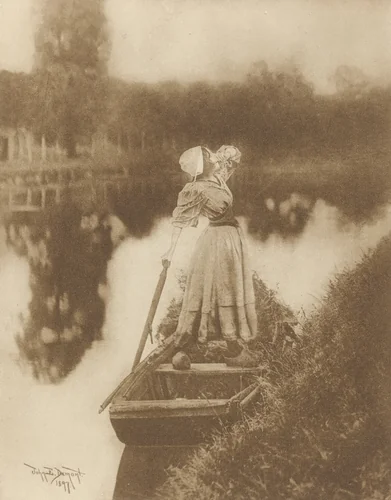 Hailing the Ferry by John E. Dumont, photograph, 1901