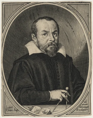 Johan Faulhaber, Mathematician by Lucas Kilian, print, 1615