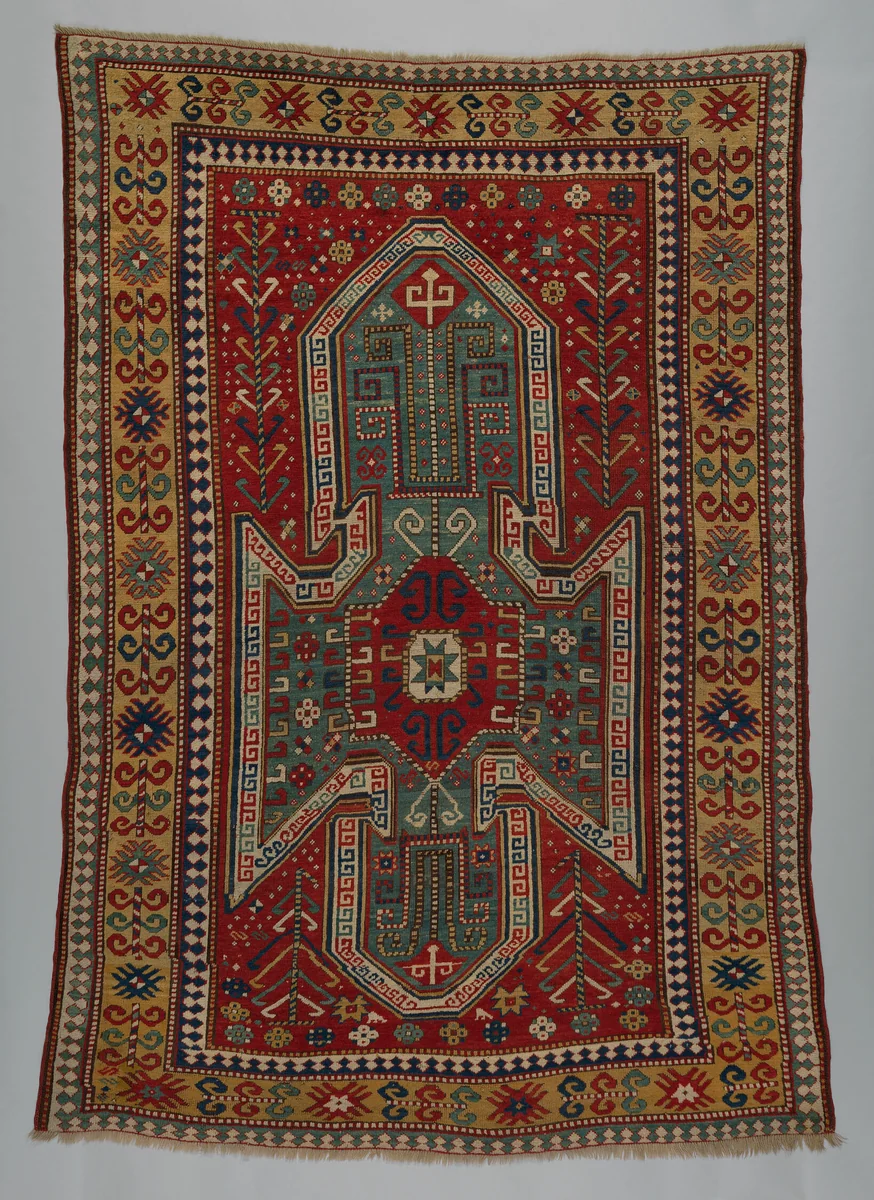 Sewan Kazak Rug by Southwest Caucasus, textile, 1870-1880