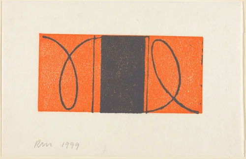 Untitled (Holiday Card) by Robert Mangold, print, 1999