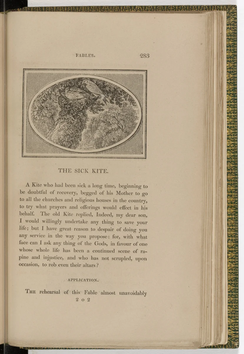 Headpiece (page 283) from The Fables of Aesop by Thomas Bewick, illustrated book, 1818