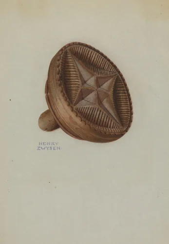 Pa. German Butter Mold by Henry Zwysen, index of american design, 1941