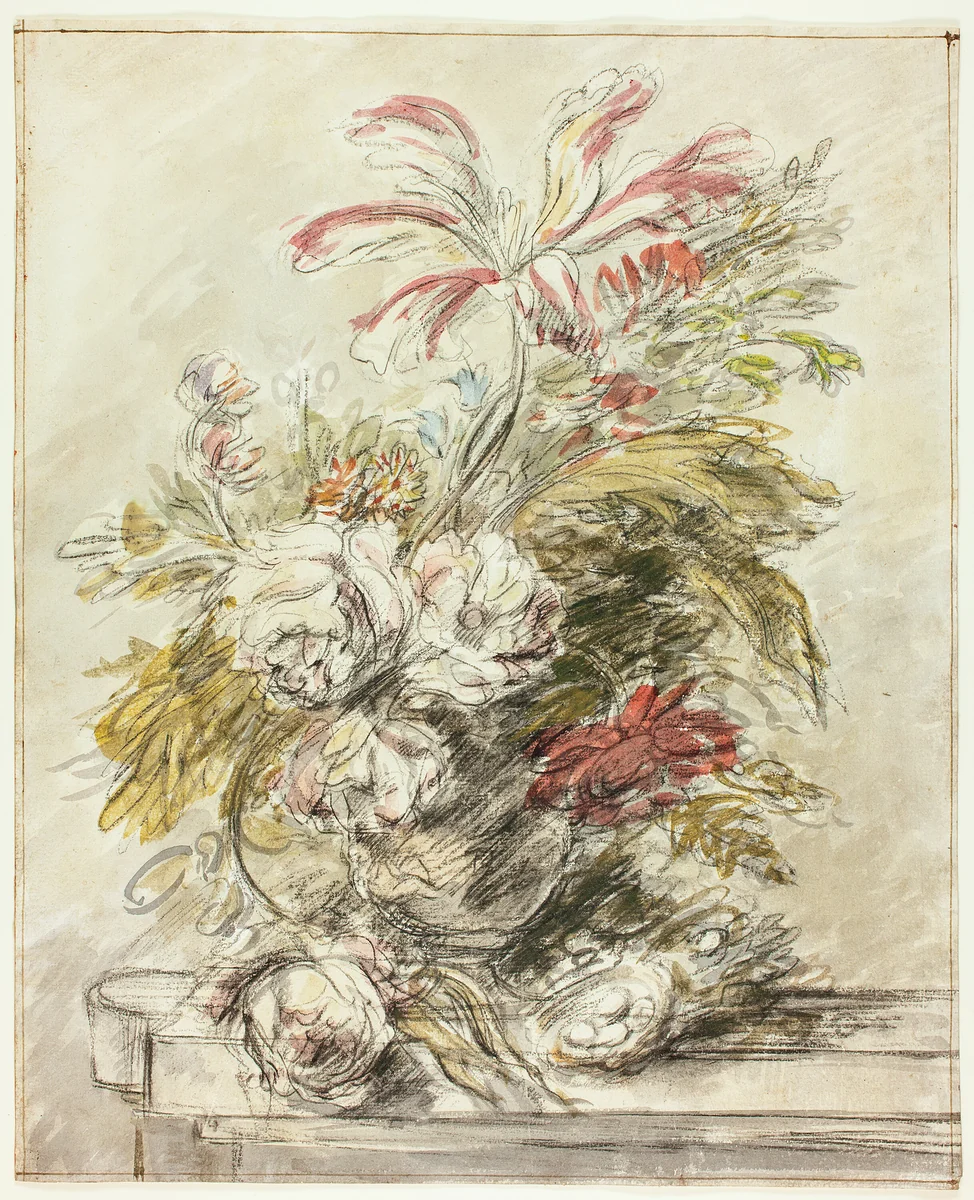 A Flower Piece by Eric Hebborn
Jan van Huysum, drawing, 1960-1970
