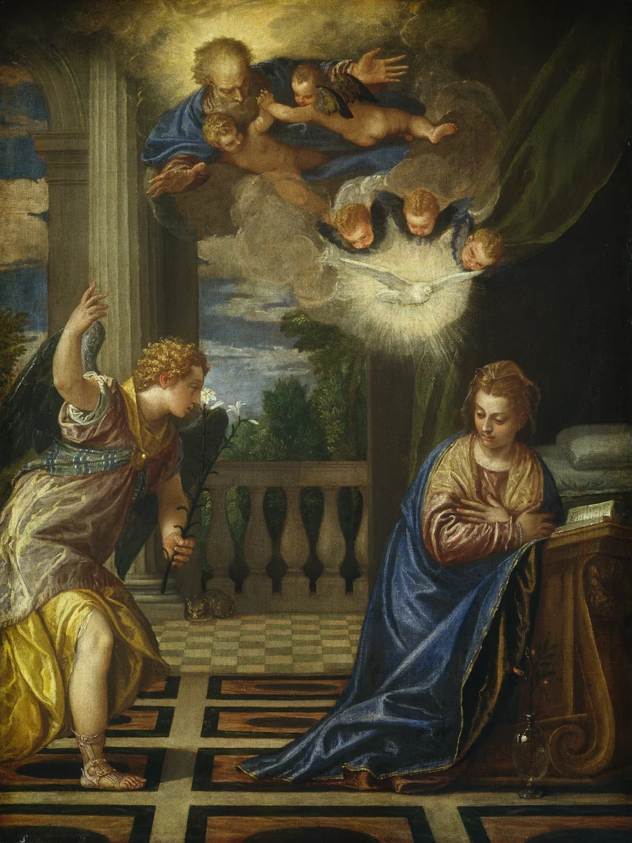 The Annunciation by Veronese, painting, 1578-1588