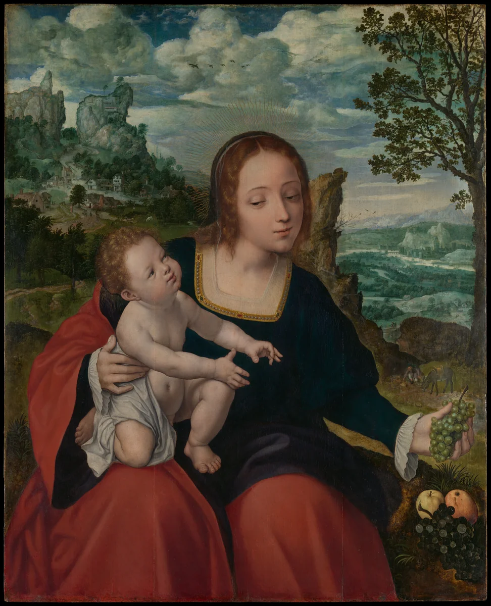 The Rest on the Flight into Egypt by Jan Massys, painting, 1537-1540