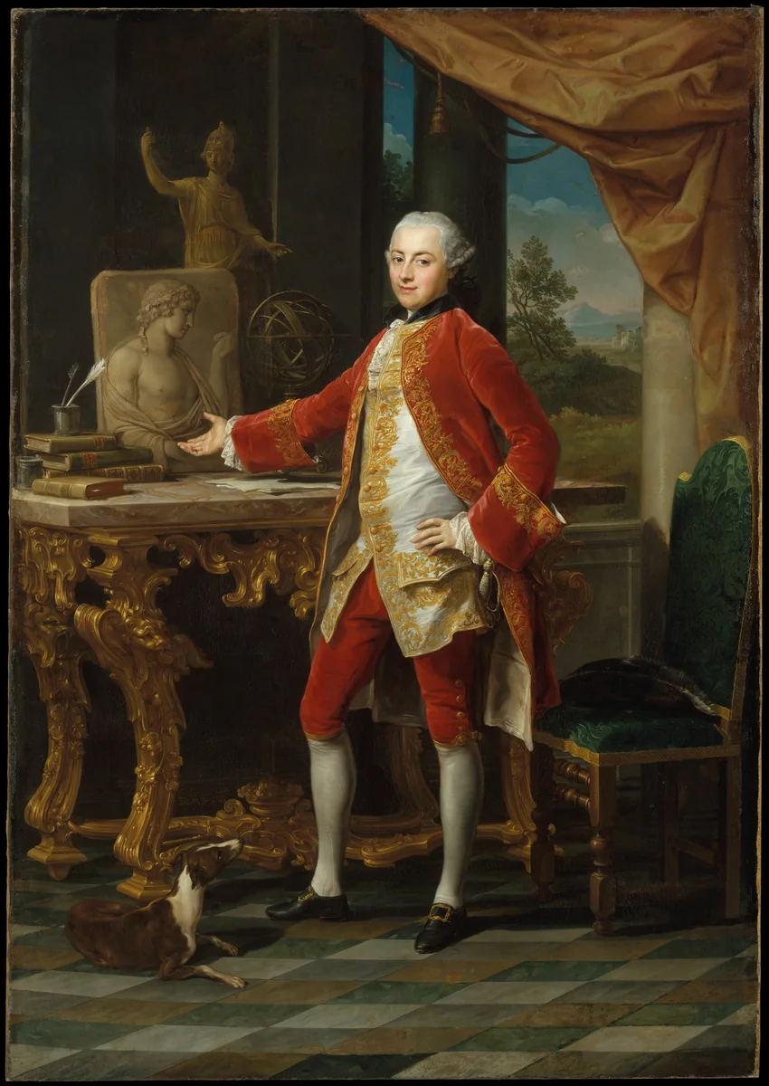 Portrait of a Young Man by Pompeo Batoni, painting, 1760-1765