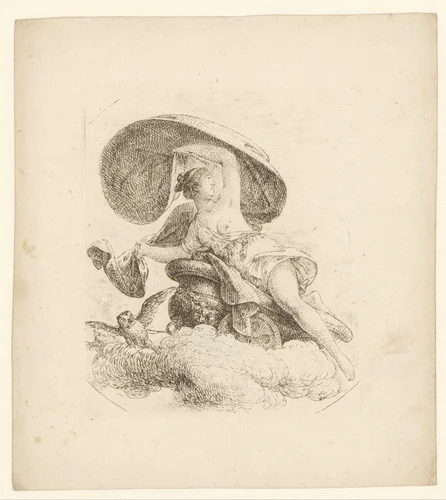 Allegorie van de nacht by Bernhard Rode, print, 1788