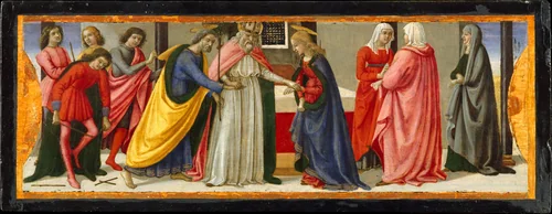 The Marriage of the Virgin by Davide Ghirlandaio, painting, 1474-1484