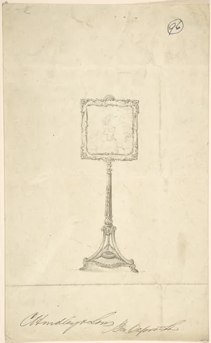 Design for a Standing Frame by Charles Hindley and Sons, drawing, 1841-1884