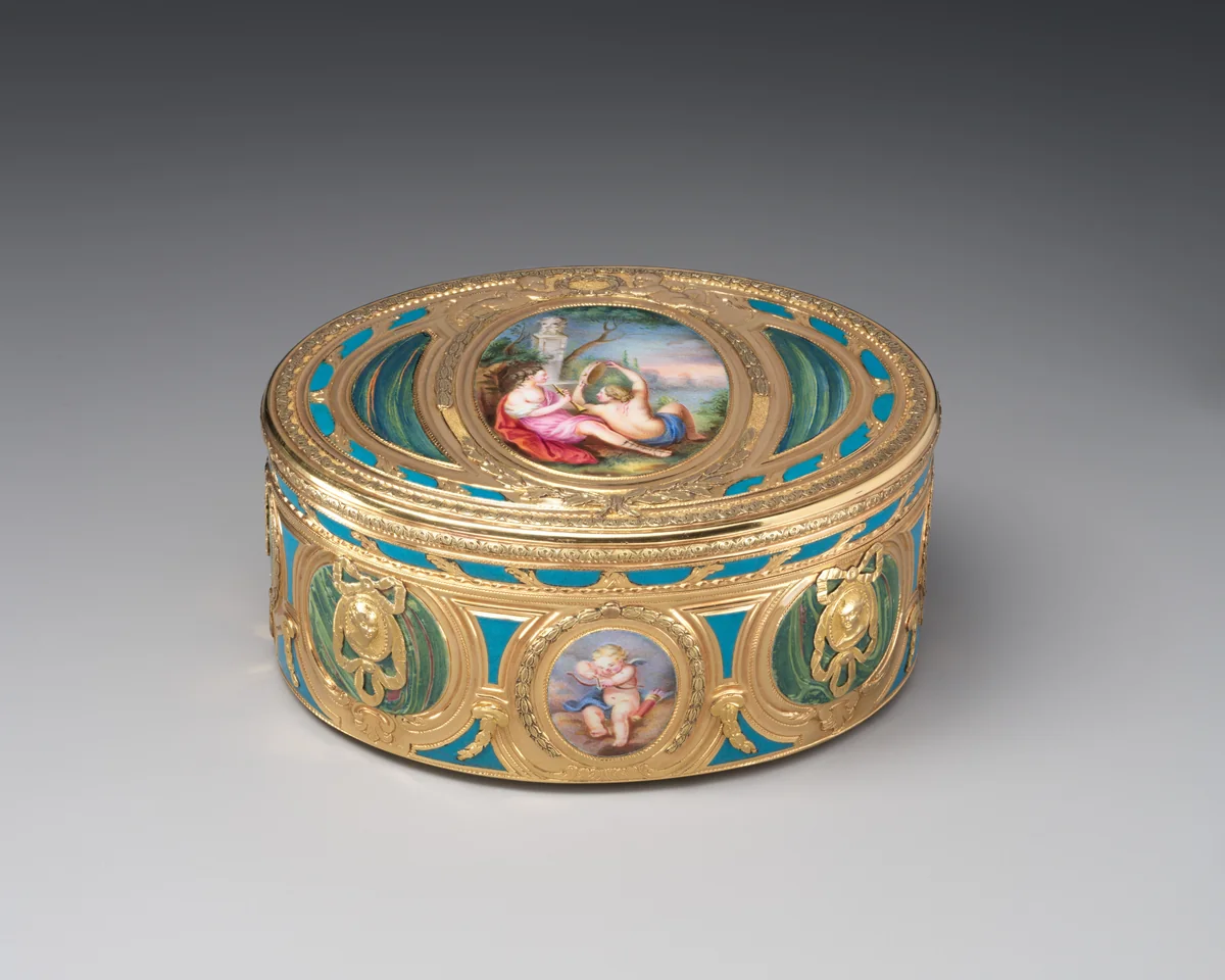 Snuffbox by Jean-Joseph Barrière, metalwork, 1769-1770