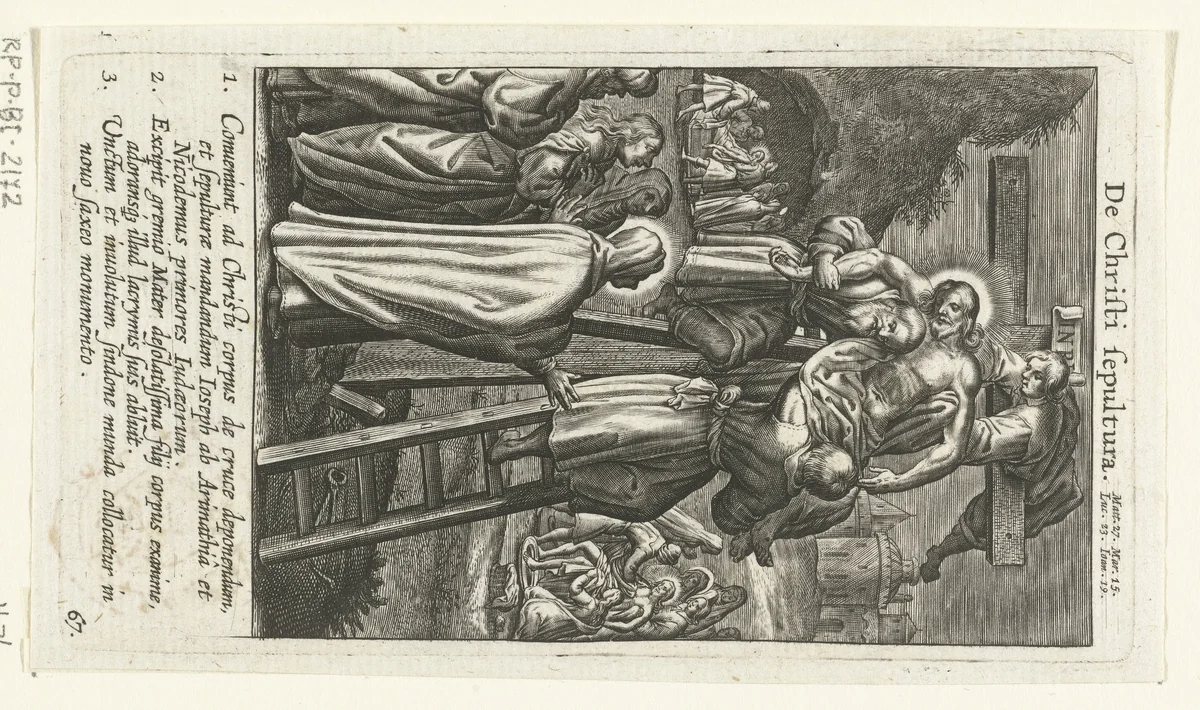Kruisafneming by Boëtius Adamsz. Bolswert, print, 1590-1622