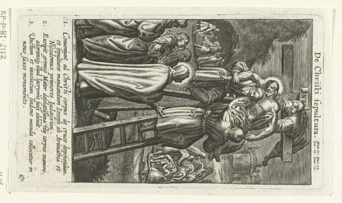 Kruisafneming by Boëtius Adamsz. Bolswert, print, 1590-1622