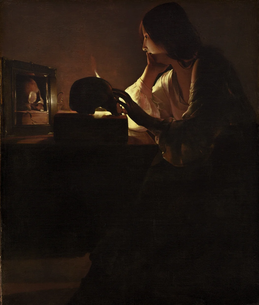 The Repentant Magdalen by Georges de La Tour, painting, 1635-1640