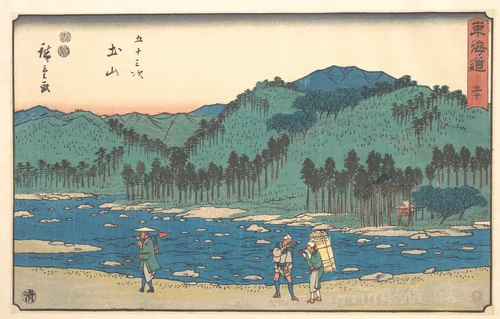 Tsuchiyama by Utagawa Hiroshige (歌川広重), print, 1830-1850