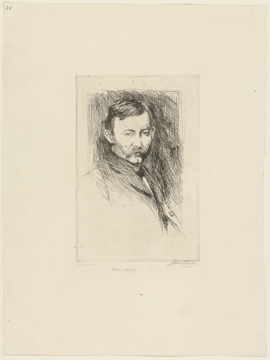 Robert Henri by John Sloan, print, 1902