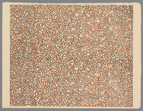 Blad met kiezelachtig patroon by anonymous, print, 1800-1900