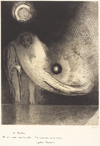 Le Buddha by Odilon Redon, print, 1895