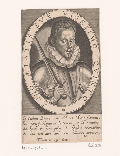 Portret van Claude II van Aumale by Unknown, print, 1576-1614
