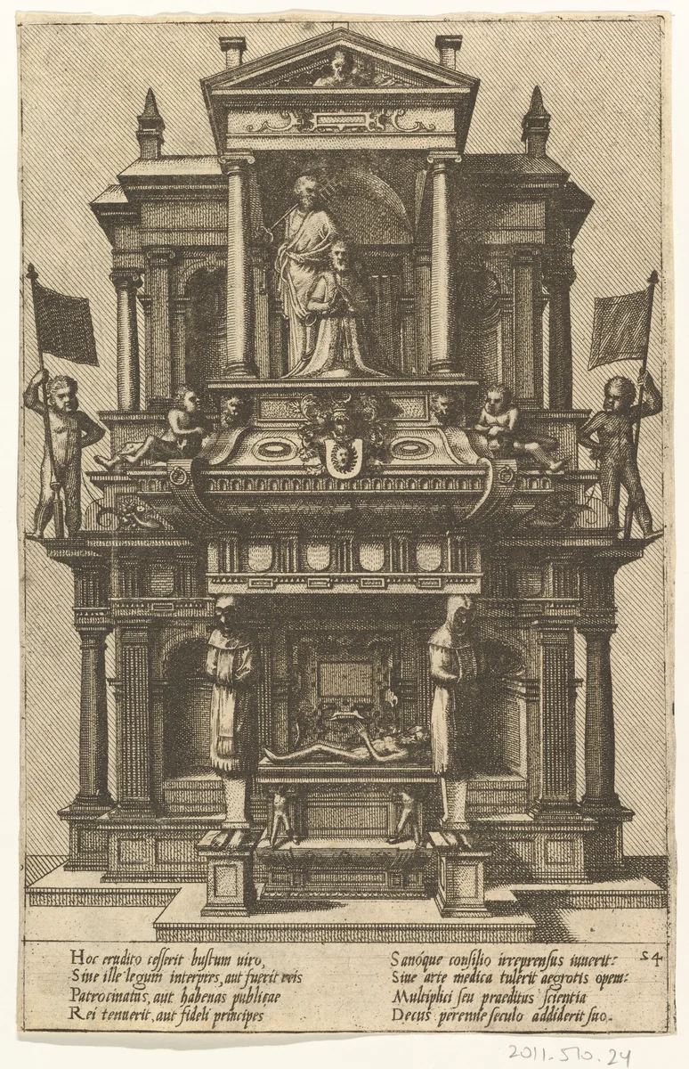 Cœnotaphiorum (24) by Hans Vredeman de Vries, print, 1563