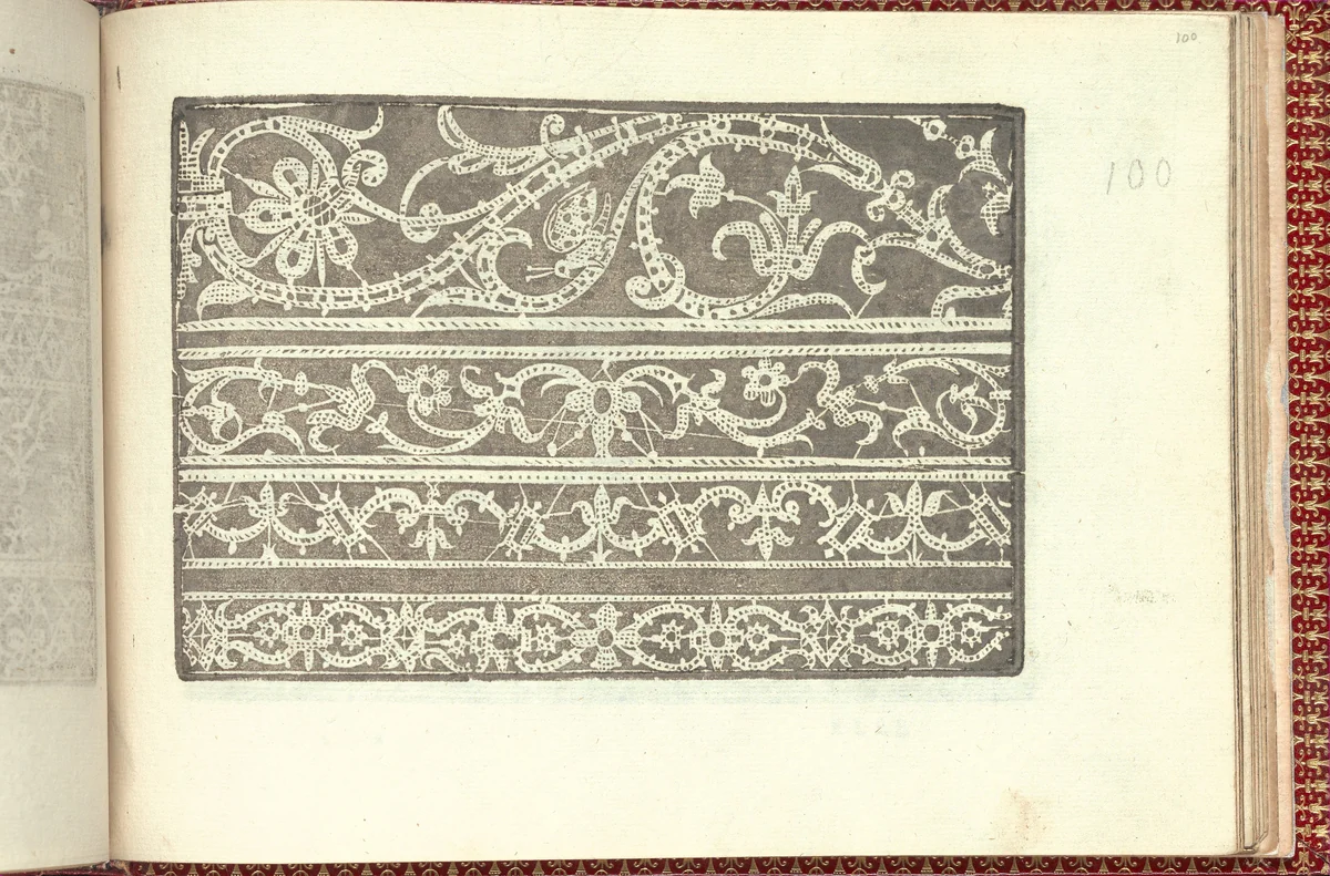 Corona delle Nobili et Virtuose Donne: Libro I-IV, page 100 (recto) by Cesare Vecellio, book, 1601