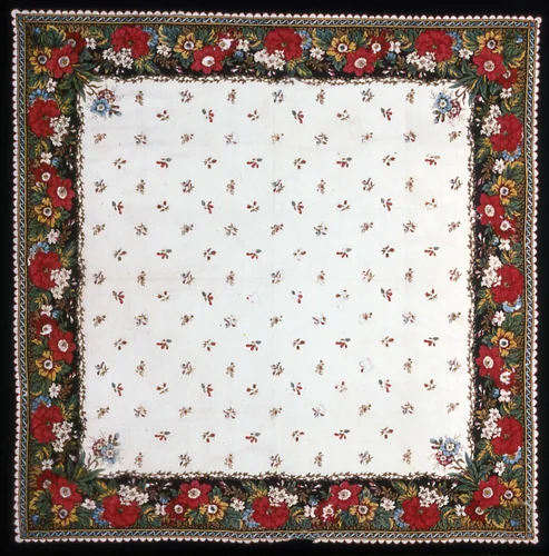 Handkerchief by France, Mulhouse, textile, 1790-1825