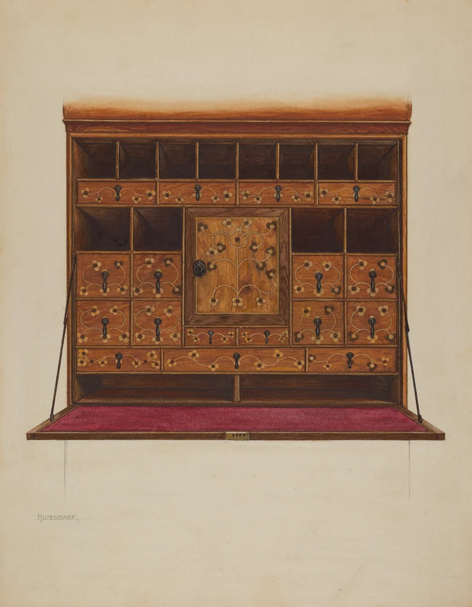 Secretary by Earnest Busenbark, index of american design, 1938