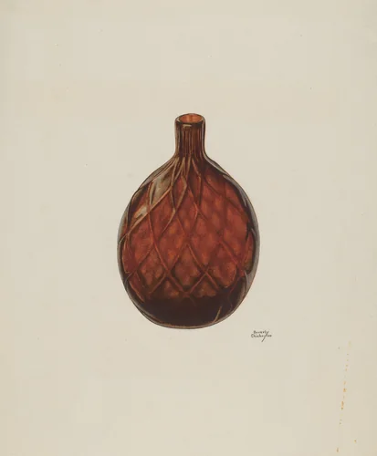 Flask by Beverly Chichester, index of american design, 1940