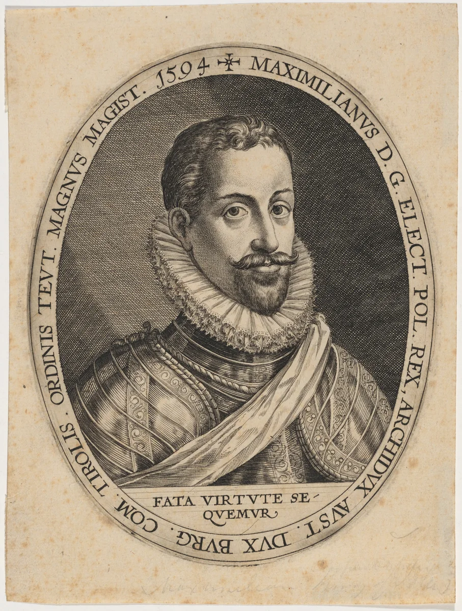 Maximilian II, Roman Emperor by Unknown 19th Century, print, 1594