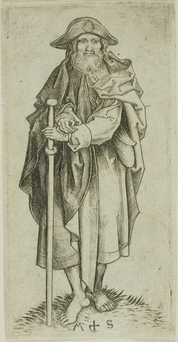 St. James Major, from Apostles by Martin Schongauer, print, 1450-1491