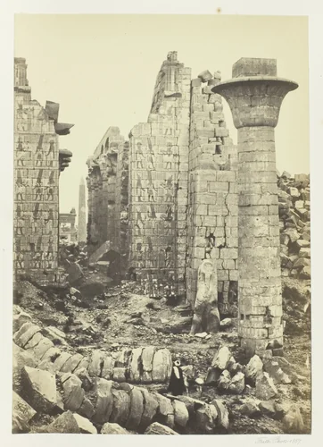 The Court of Shishak by Francis Frith, photograph, 1857